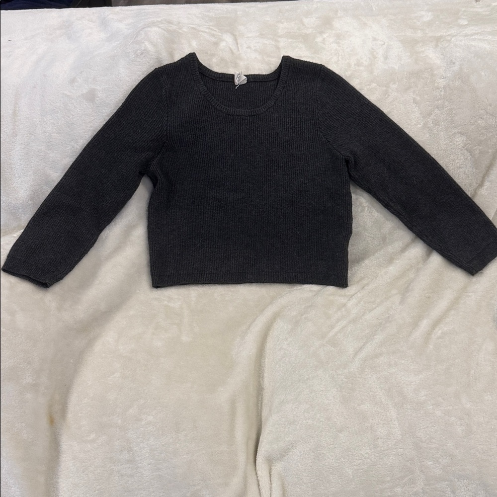 Tokyo Darling Charcoal Knit Top